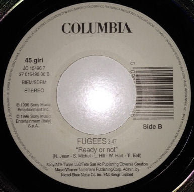 8 LAURYN HILL READY OR NOT レゲエ　レコード Ready Or Not [Explicit] song by Fugees, Ms. Lauryn Hill, Wyclef
