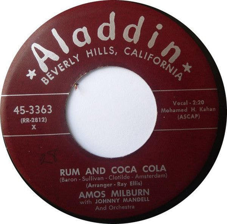 Amos Milburn With Johnny Mandel Orchestra - Rum And Coca Cola - The Funkadoobian