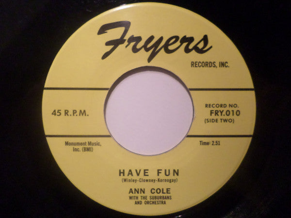 Ann Cole - Each Day / Have Fun - The Funkadoobian