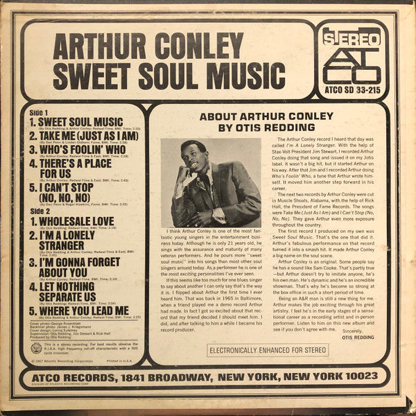 Arthur Conley - Sweet Soul Music - The Funkadoobian