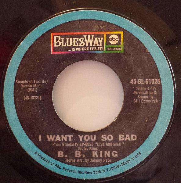 B.B. King - Get Off My Back Woman - The Funkadoobian