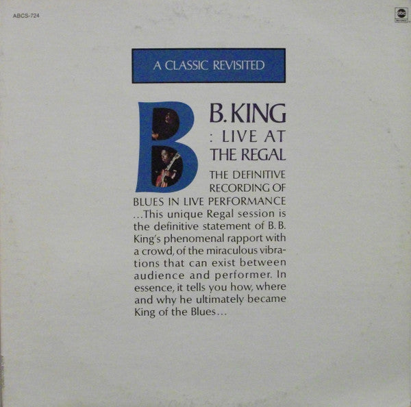 B.B. King - Live At The Regal - The Funkadoobian