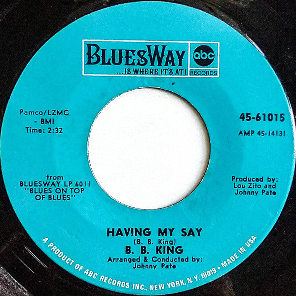 B.B. King - Paying The Cost To Be The Boss - The Funkadoobian