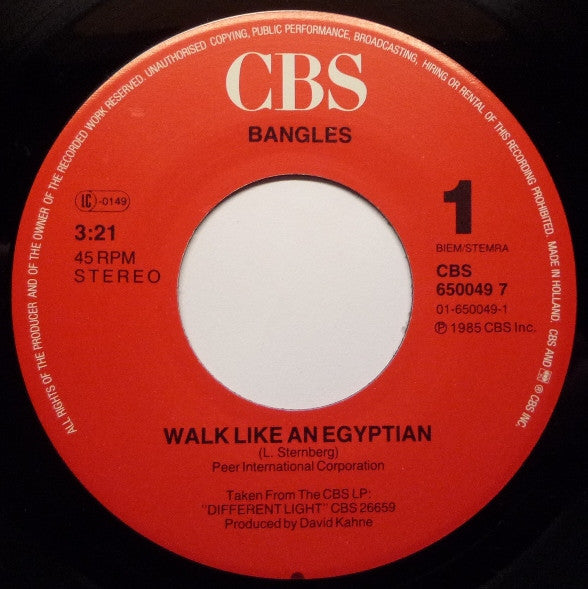 Bangles - Walk Like An Egyptian