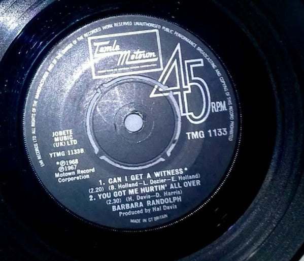 Barbara Randolph - I Got A Feeling / Can I Get A Witness / You Got Me Hurtin' All Over - The Funkadoobian