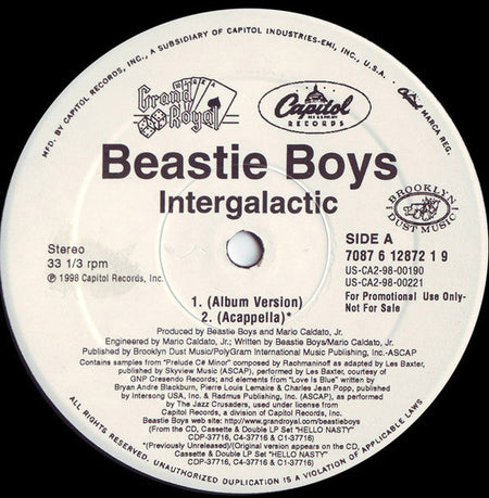 Beastie Boys - Intergalactic - The Funkadoobian