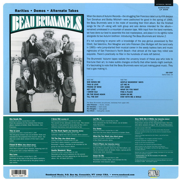 The Beau Brummels - Gentle Wandering Ways - Rarities Demos Alternate Takes - The Funkadoobian