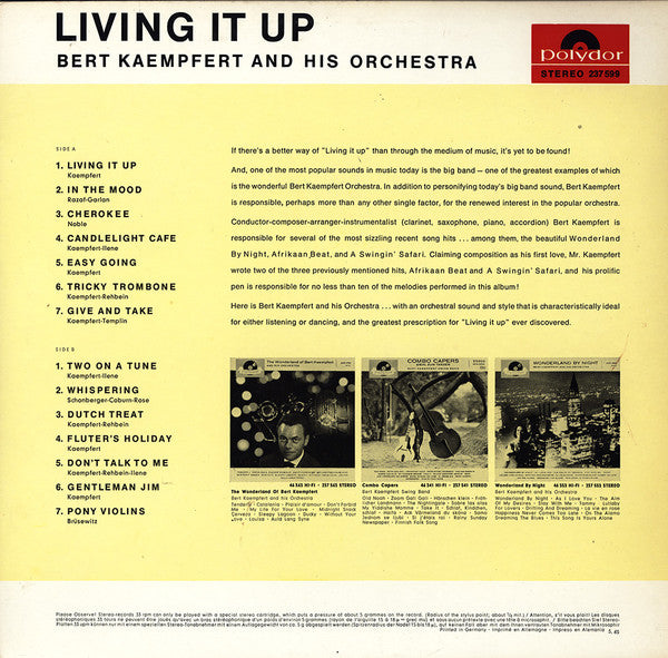 Bert Kaempfert & His Orchestra - Living It Up - The Funkadoobian