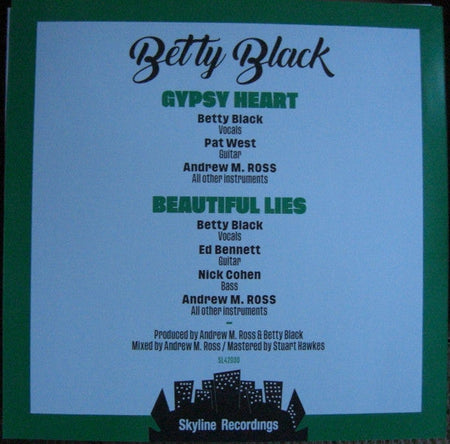 Betty Black - Gypsy Heart B/W Beautiful Lies - The Funkadoobian