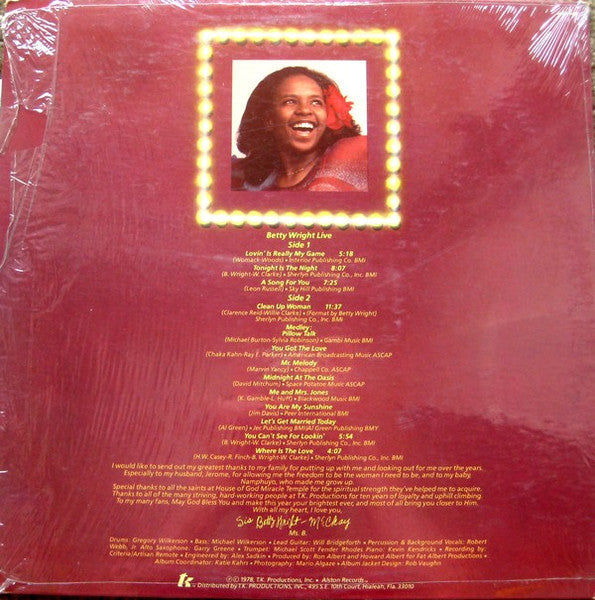 Betty Wright - Betty Wright Live - The Funkadoobian