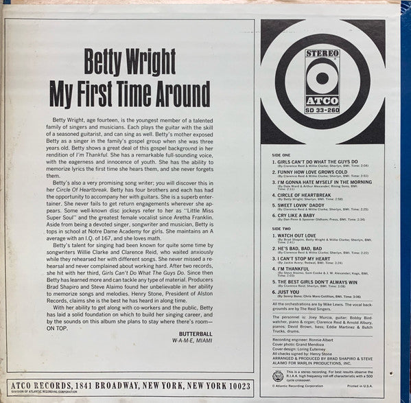 Betty Wright - My First Time Around - The Funkadoobian