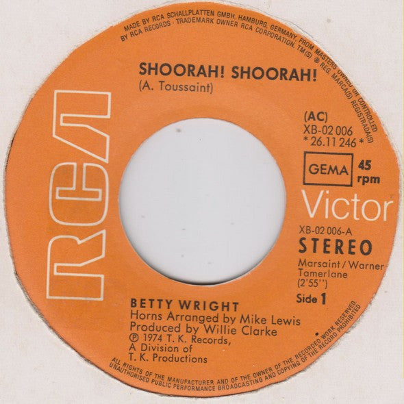 Betty Wright - Shoorah! Shoorah! - The Funkadoobian