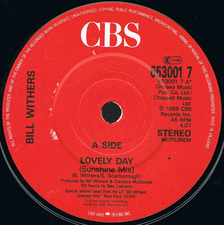 Bill Withers - Lovely Day (Sunshine Mix) - The Funkadoobian