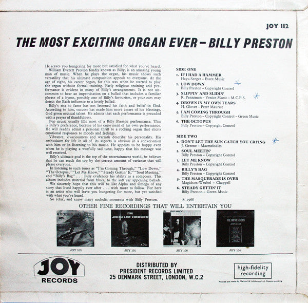 Billy Preston - The Most Exciting Organ Ever - The Funkadoobian
