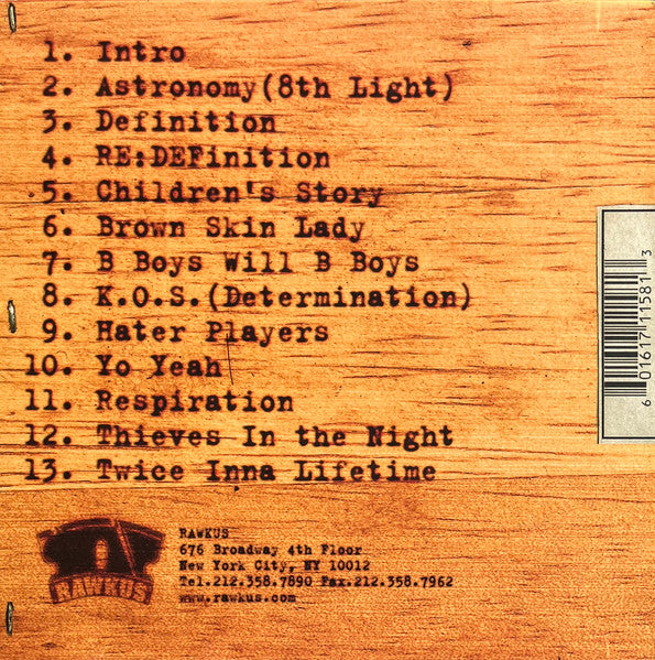 Black Star - Mos Def & Talib Kweli Are Black Star - The Funkadoobian