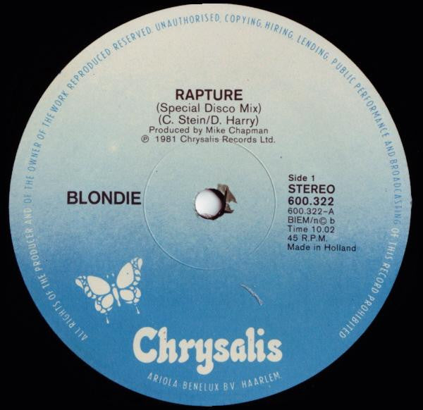 Blondie - Rapture - The Funkadoobian