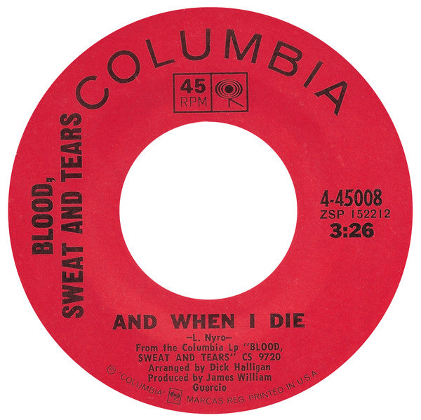 Blood Sweat And Tears - And When I Die - The Funkadoobian