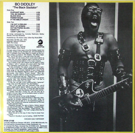 Bo Diddley - The Black Gladiator - The Funkadoobian