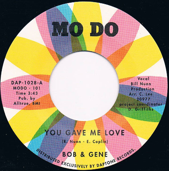 Bob & Gene - You Gave Me Love / Your Name - The Funkadoobian