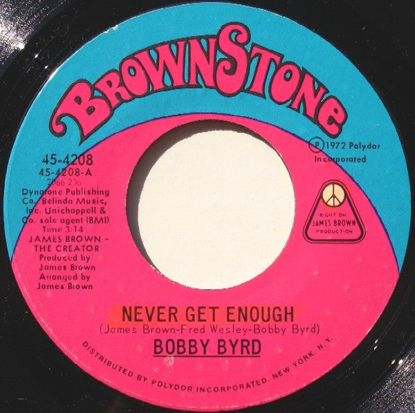 Bobby Byrd - Never Get Enough / My Concerto - The Funkadoobian