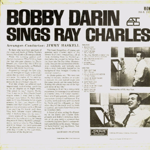 Bobby Darin - Sings Ray Charles - The Funkadoobian