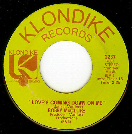 Bobby McClure - Lost Without Your Love / Love's Coming Down On Me - The Funkadoobian