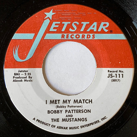 Bobby Patterson & The Mustangs - Broadway Ain't Funky No More / I Met My Match - The Funkadoobian