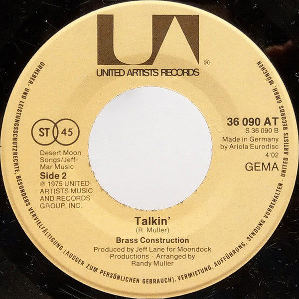 Brass Construction - Movin' / Talkin'
