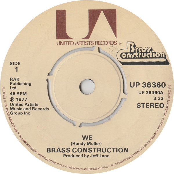 Brass Construction - We