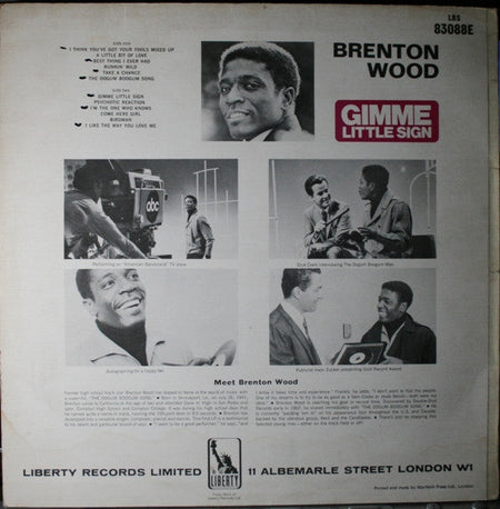 Brenton Wood - Gimme Little Sign - The Funkadoobian