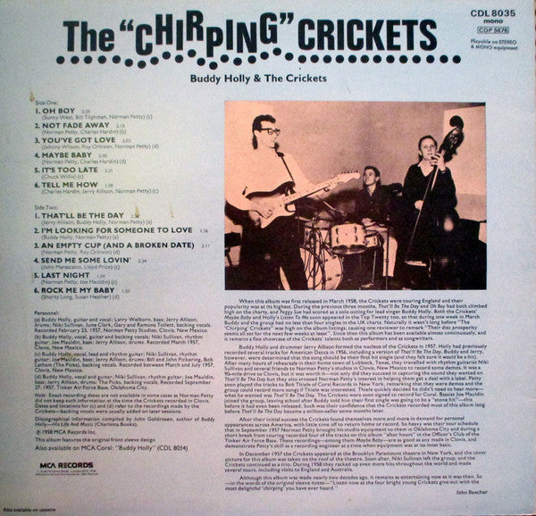 Buddy Holly & The Crickets (2) - The Chirping Crickets - The Funkadoobian