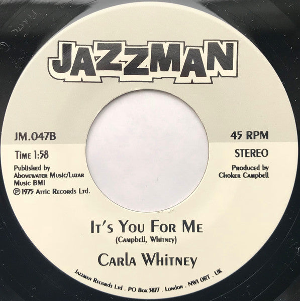 Carla Whitney - War / It's You For Me - The Funkadoobian