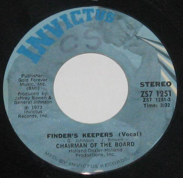 Chairmen Of The Board - Finder's Keepers - The Funkadoobian