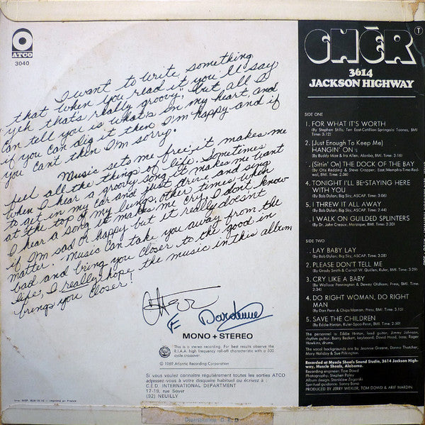 Cher - 3614 Jackson Highway - The Funkadoobian