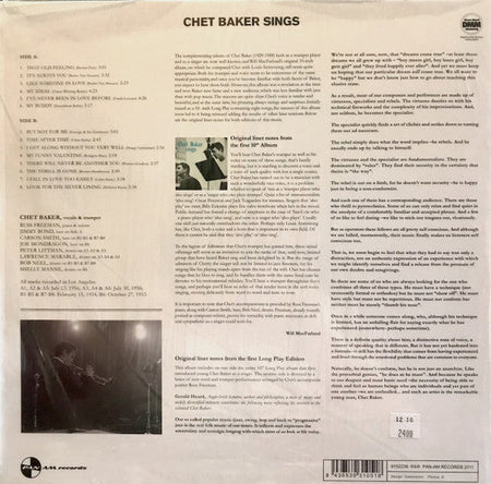 Chet Baker - Chet Baker Sings - The Funkadoobian