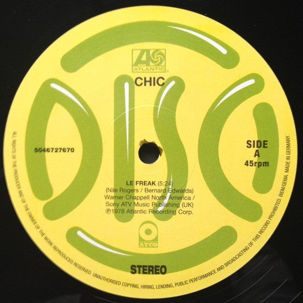 Chic - Le Freak / My Forbidden Lover - The Funkadoobian