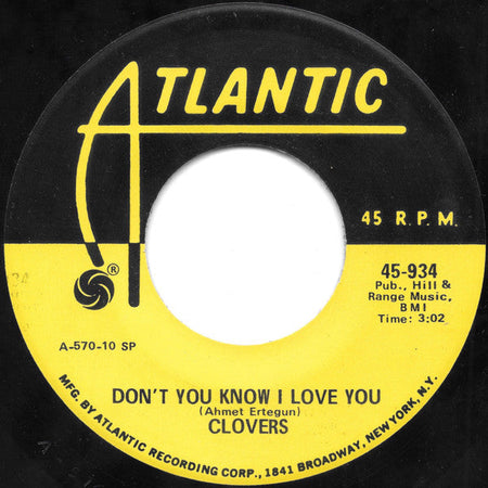 The Clovers - Don't You Know I Love You / Skylark - The Funkadoobian