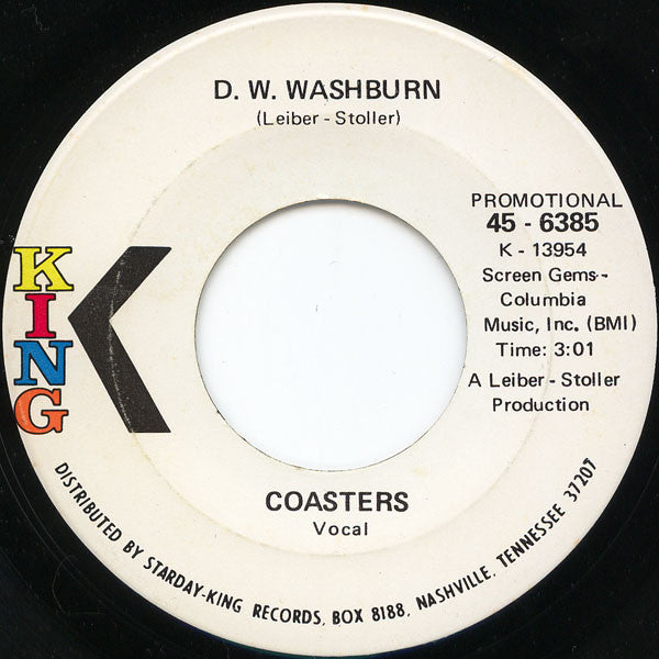 The Coasters - Love Potion Number Nine / D. W. Washburn - The Funkadoobian