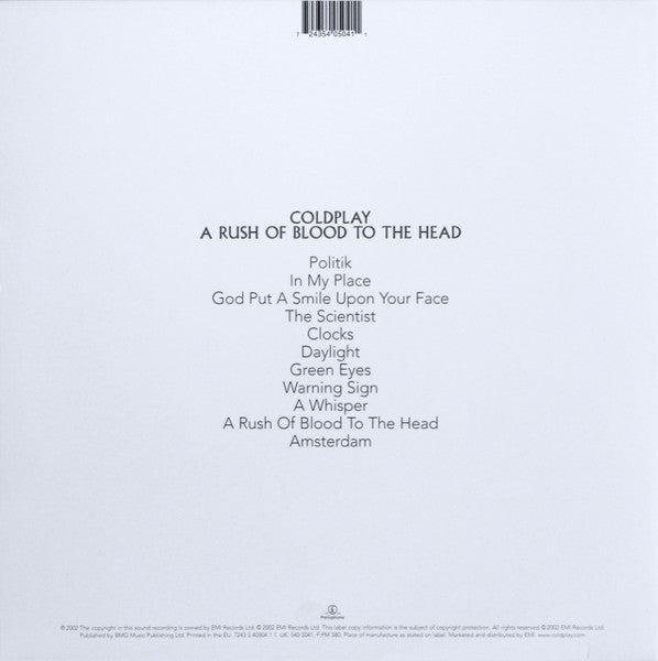Coldplay - A Rush Of Blood To The Head - The Funkadoobian