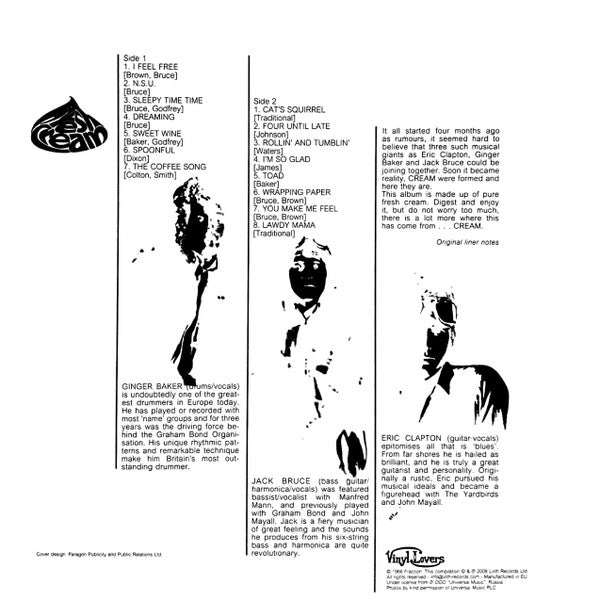 Cream (2) - Fresh Cream - The Funkadoobian