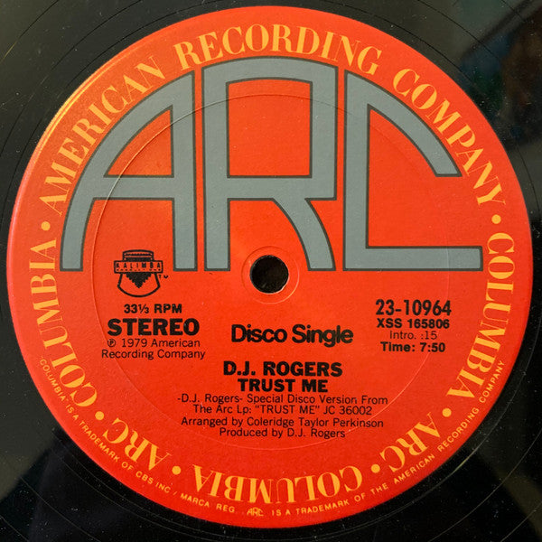 D. J. Rogers - Trust Me / You Are My Joy - The Funkadoobian