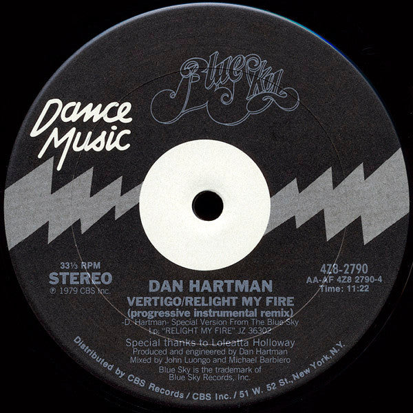 Dan Hartman - Vertigo / Relight My Fire - The Funkadoobian