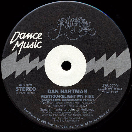 Dan Hartman - Vertigo / Relight My Fire - The Funkadoobian