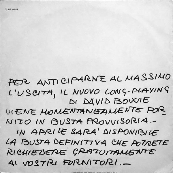 David Bowie - Aladdin Sane Pre - The Funkadoobian