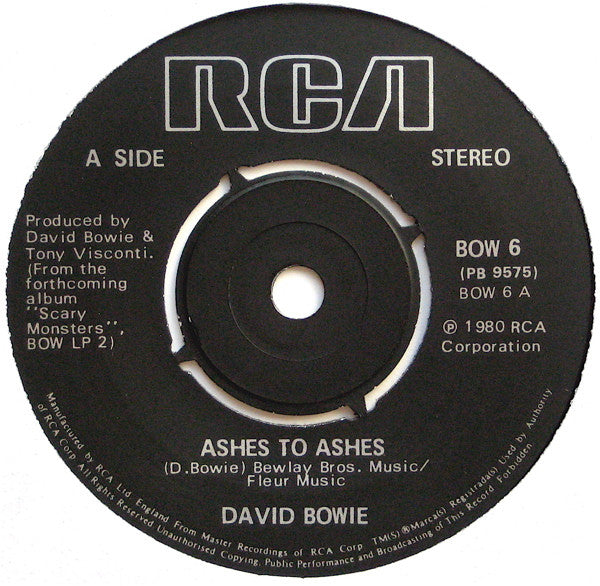 David Bowie - Ashes To Ashes - The Funkadoobian