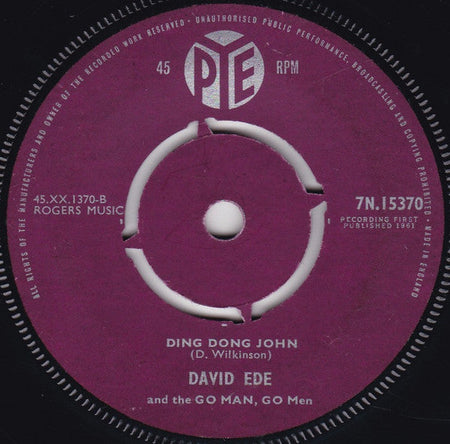 David Ede And The Go Man Go Men - Last Night / Ding Dong John - The Funkadoobian