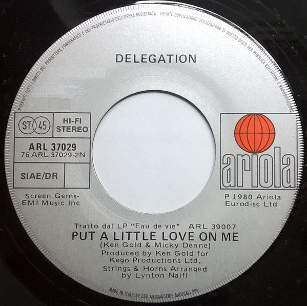 Delegation - You And I / Put A Little Love On Me