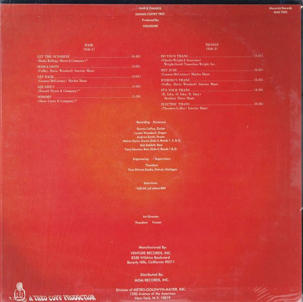 Dennis Coffey Trio - Hair And Thangs - The Funkadoobian