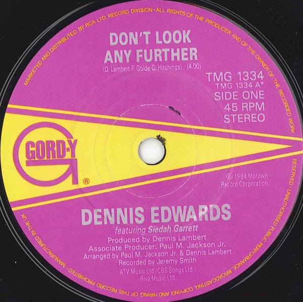 Dennis Edwards Featuring Siedah Garrett - Don't Look Any Further