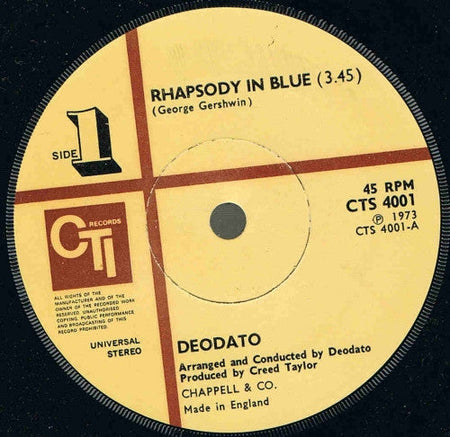 Eumir Deodato - Rhapsody In Blue / Super Strut - The Funkadoobian